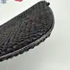 pochette lancel noir effet paille