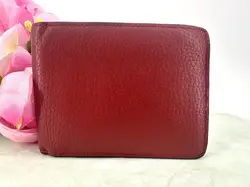 portefeuille louis vuitton multiple pour homme en cuir rouge