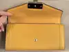 portefeuille michael kors en cuir orange kinsley