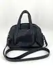 sac lancel charmeuse en cuir bleu marine