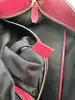 sac lancel french flair en cuir fuchsia