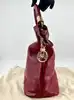 sac lancel french flair en cuir fuchsia