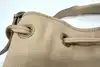 sac seau gérard darel en cuir de chèvre beige