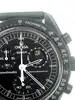 swatch x omega mission to the moonphase snoopy black