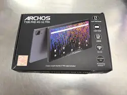 tablette tactile archos t105 10,5' 128 go gris foncé + cover incluse