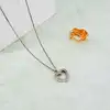 thomas sabo collier avec pendentif coeur orné de strass argent 925 millième (22 ct) 4,99g