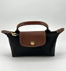 trousse cosmétique avec poignée longchamp le pliage original en toile noire