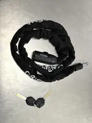 antivol trotinette - vélo à chaine grifema ga1201-12 - noir