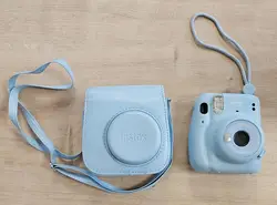 appareil photo instantané fujifilm instax mini 11 objectif : 60 mm - instax mini bleu ciel
