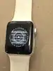 apple watch series 3 (gps, 38mm) boîtier en aluminium argent - bracelet sport blanc