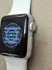 apple watch series 3 (gps, 38mm) boîtier en aluminium argent - bracelet sport blanc