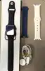 apple watch series 7 (gps) - boitier 45 mm aluminium noir minuit avec bracelet sport noir minuit