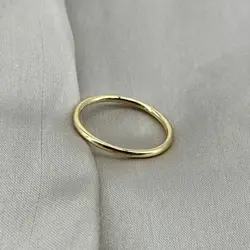 bague anneau en métal doré