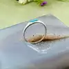 bague ornée f'une pierre bleu argent 800 millième (19 ct) 1,12g