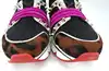 baskets christian louboutin 123 run noir, fuchsia et léopard t40