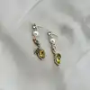 boucles d'oreilles pendantes à motif citron