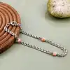 bracelet en argent et et orné de peties corail rose argent autre 3,56 g