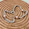 bracelet en argent et et orné de peties corail rose argent autre 3,56 g