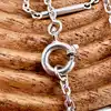 bracelet en argent et perles olives de corail rose argent autre 2,39