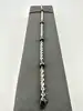 bracelet en maille corde orné de perles de l'hématite argent 925 millième (22 ct) 7,30g
