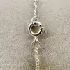 bracelet maille figaro orné de grenats et perles d'eau douce argent autre 2,28g