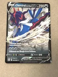 carte pokémon clamiral de hisui v 101/189 fr