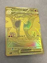 carte pokémon méga-dracaufeu x ex 130/094 gold