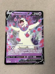 carte pokémon typhlosion de hisui v 053/189 fr nm