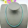 collier arthus bertrand cordon en coton huilé turquoise l41cm argent 925 millième (22 ct) 1,62g