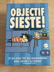 jeux de société sarahs scribbles - objectif sieste - jeu cartes à partir 7ans