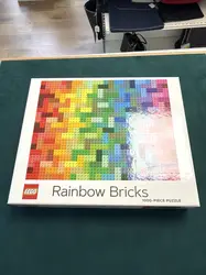 lego rainbow bricks 1000 piece puzzle, heroes