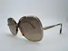 lunettes de soleil vanessa bruno zippy 01 écaille marron et métal doré
