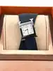 montre hermès l'heure h moyen modèle bracelet double tour en cuir bleu marine