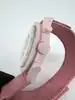 montre swatch x omega bioceramic mission to venus mouvement à quartz bracelet en cuir rose effet autruche