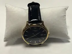 montre tissot t063610a bracelet cuir noir