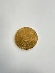 pièce 20 francs or 1912 or 900/1000 6,45g