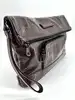 pochette pliable longchamp en cuir verni prune