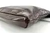 pochette pliable longchamp en cuir verni prune