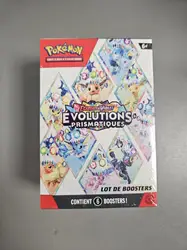 pokémon: lot de boosters écarlate et violet – évolutions prismatiques du jcc pokémon (6 boosters)