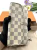 portefeuille louis vuitton emilie en toile damier azur