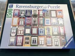 puzzle 1500 pièces : collage - fenêtres, ravensburger