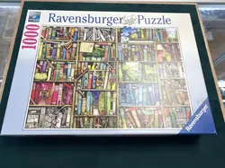 ravensburger - puzzle adulte - puzzle 1000 p - bibliothèque magique - colin thompson - 19137