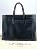 sac just campagne en cuir noir