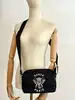 sac kenzo varsity noir avec broderie éléphant en toile noire