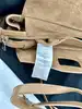sac maje miss m à franges en cuir suédé couleur camel  moyen modèle