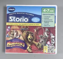 vtech - 230905 - storio 2 et générations suivantes - jeu éducatif - madagascar 3
