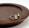 10015310 bague ouverte toi et moi ornée de deux oxydes t58 argent 925 millième (22 ct) 2,07g