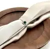 1966450 bague solitaire perlée ronde ornée d'oxydes vert et incolores t58 argent 925 millième (22 ct) 1,3