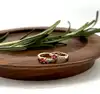 330415 boucles d’oreilles créoles ornées d’oxydes blancs et rose