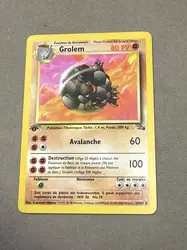 carte pokemon grolem 36/62 1er edition